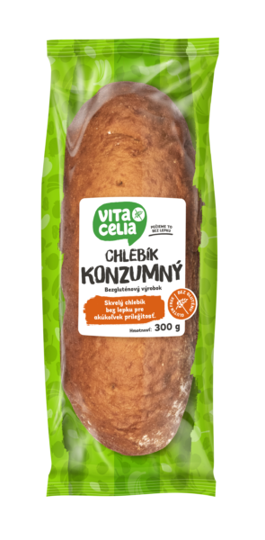 Chlebík bezgluténový konzumný 300g B | Vitacelia | Penam.sk